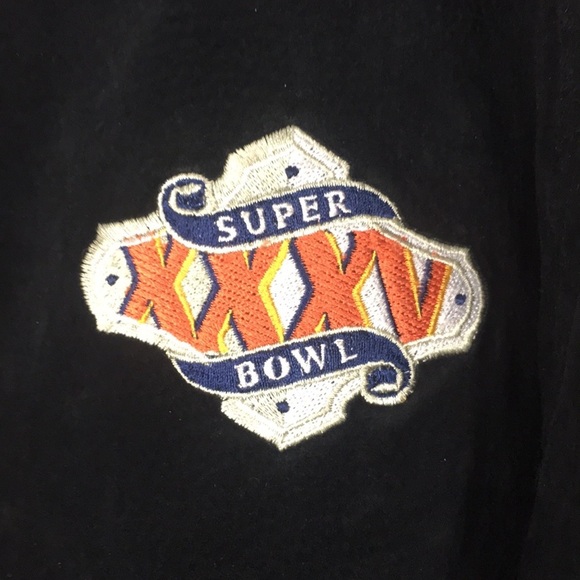 Jeff Hamilton SuperBowl XXXV Suede bomber jacket - Picture 4 of 10